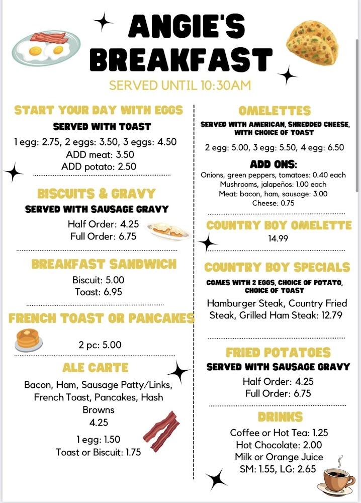 Angie's Country Kitchen Menu image 3